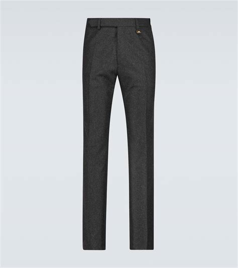 cinza fendi|FENDI Wool Tailored Trousers .